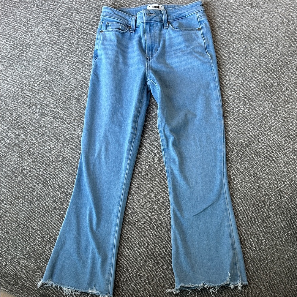 PAIGE Light Blue Flare Jeans